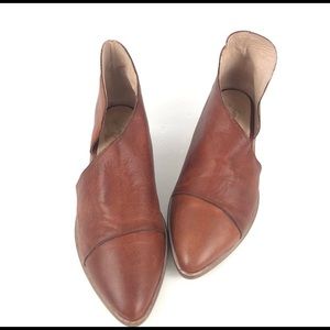 Free people Royale D’orsay leather flats shoes